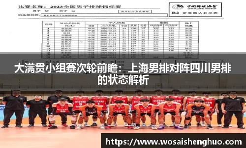 大满贯小组赛次轮前瞻：上海男排对阵四川男排的状态解析